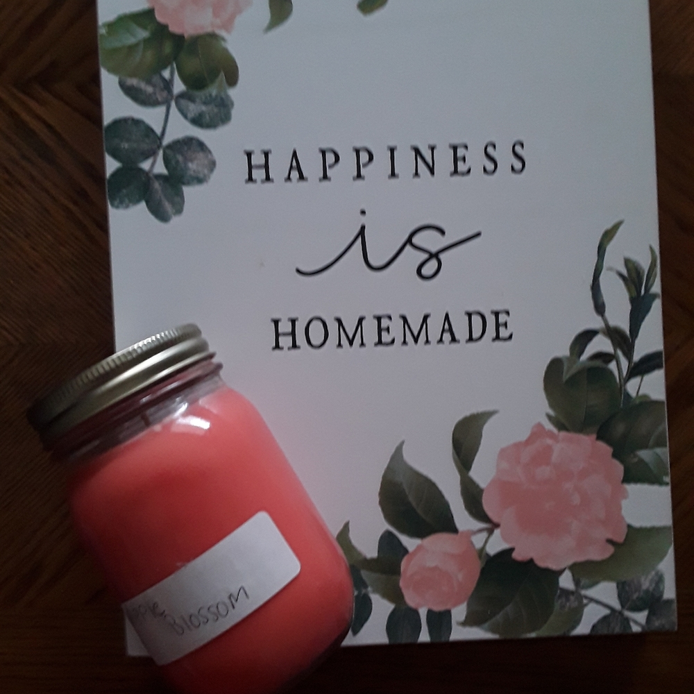 Apple blossom candles